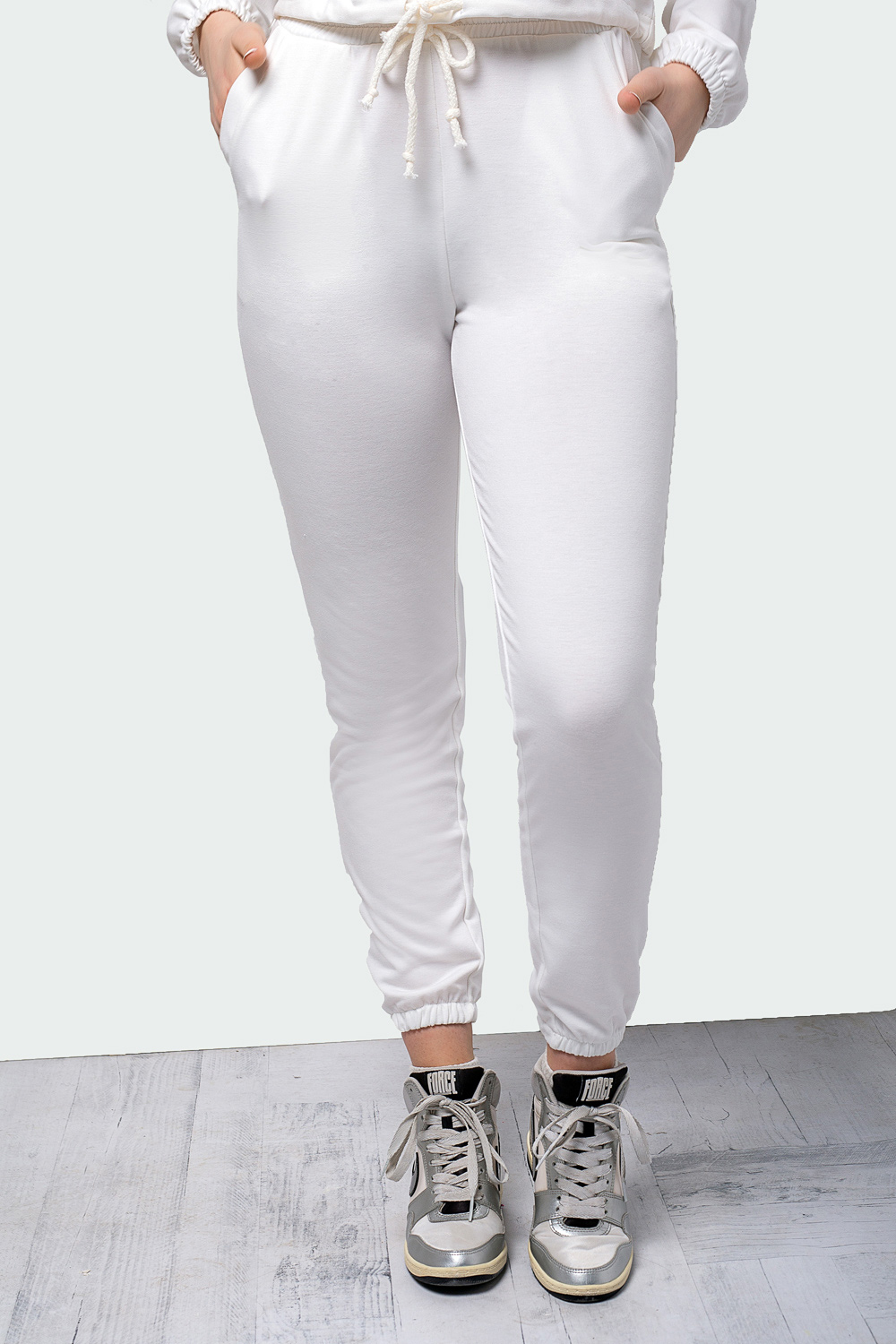 Milk color pants