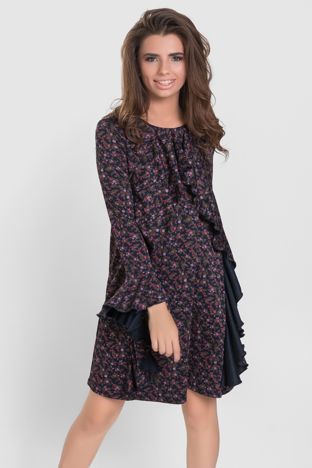Цветочное платье oversize