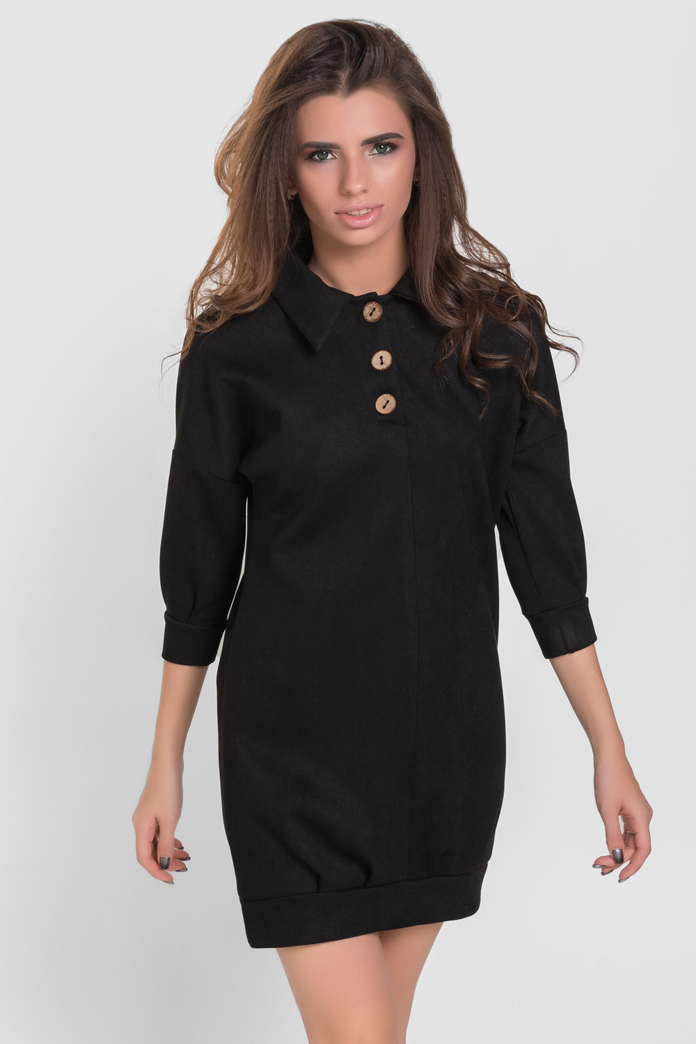 Sweatshirt dress in black