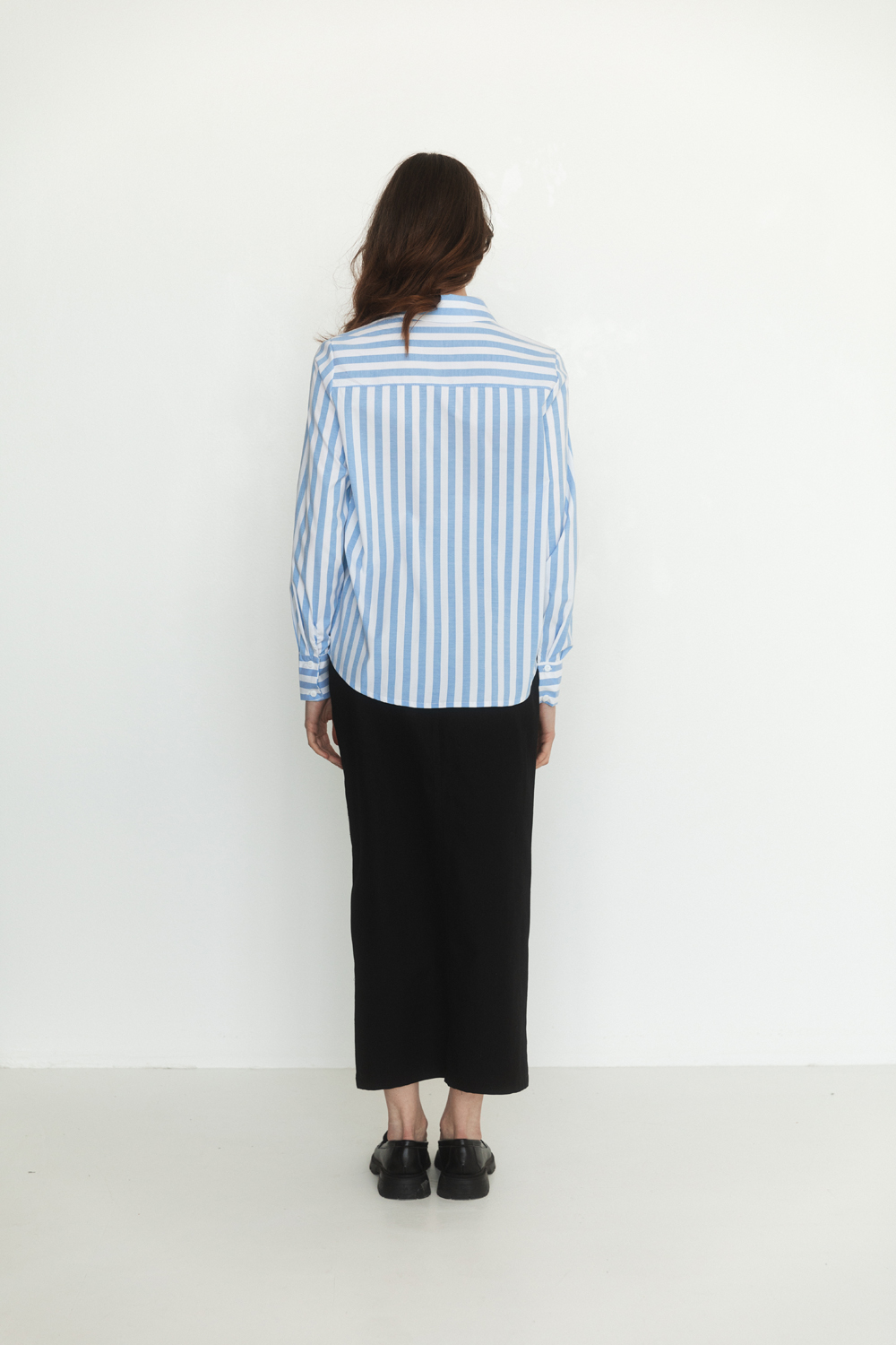 Blue striped blouse