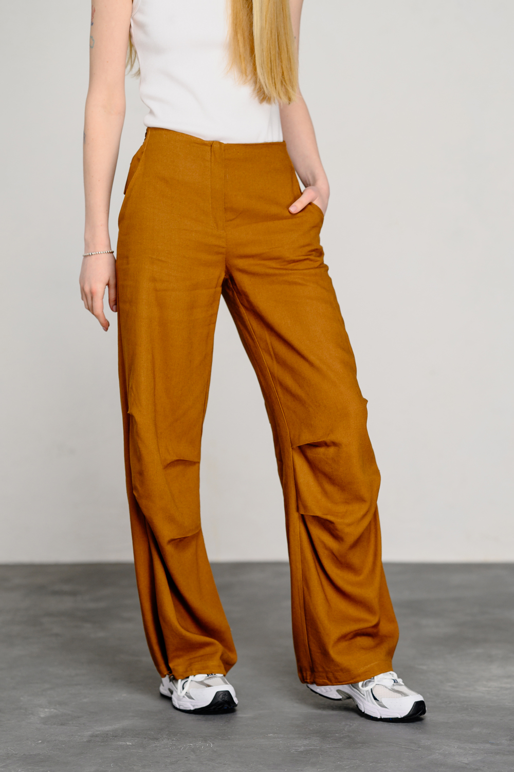 Caramel Loose Cargo Pants