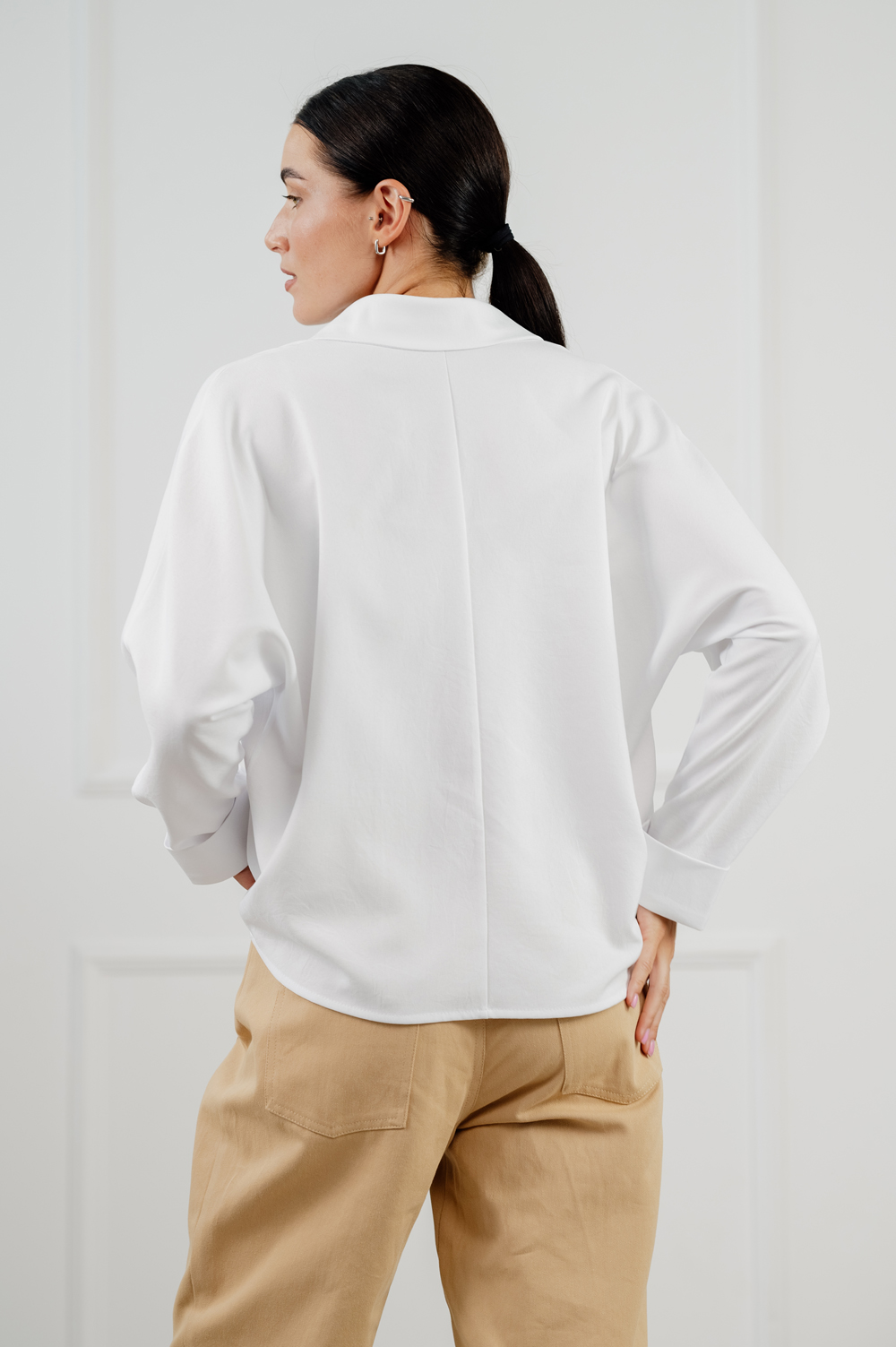 Casual блуза білого кольору