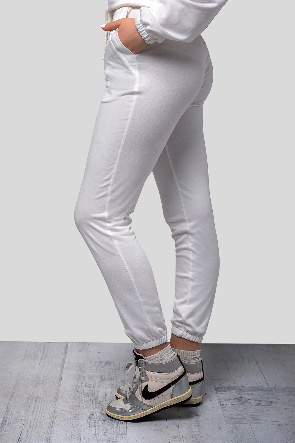 Milk color pants