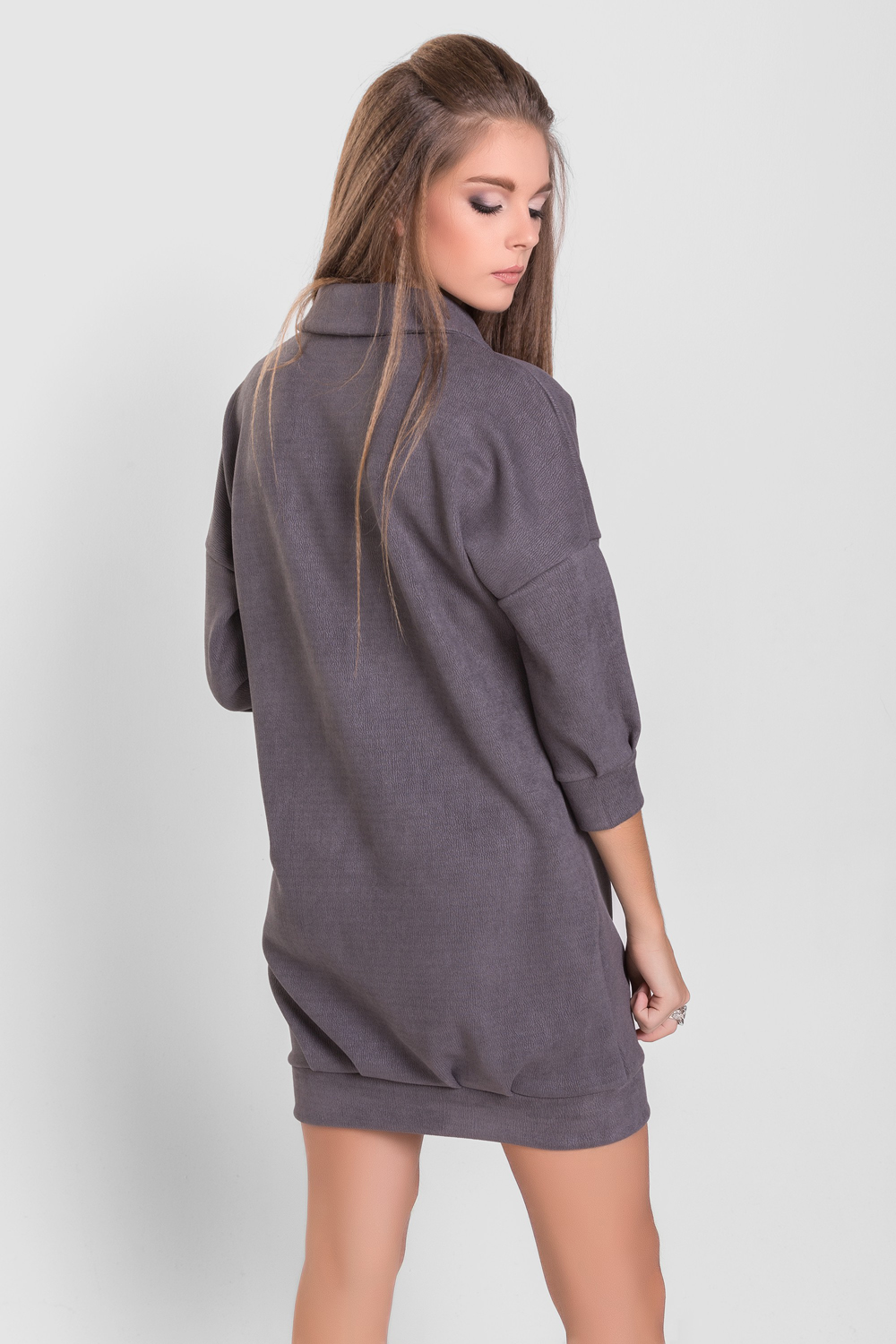 Sweatshirt dress in grey