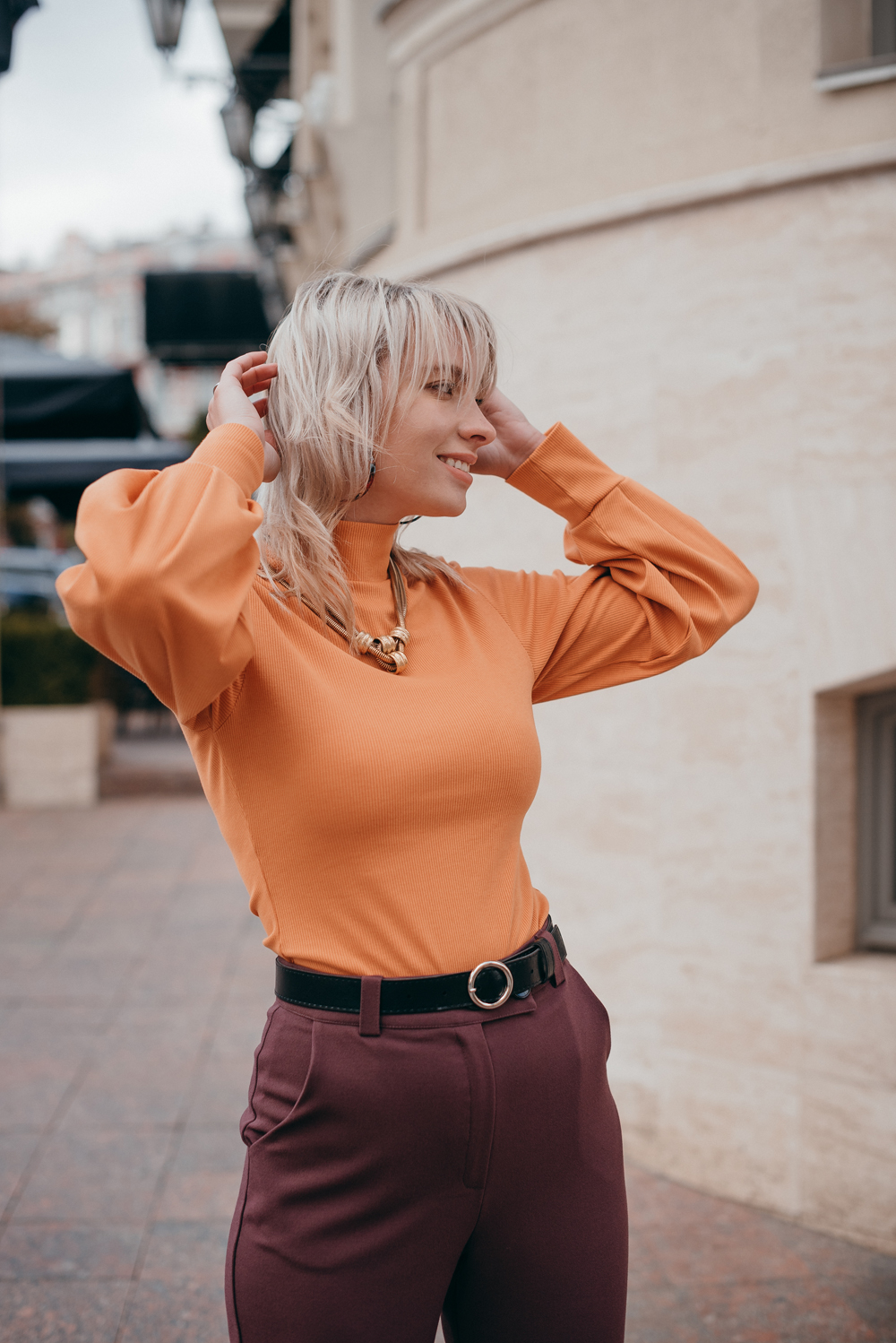 Puff Sleeve Knit Sweater