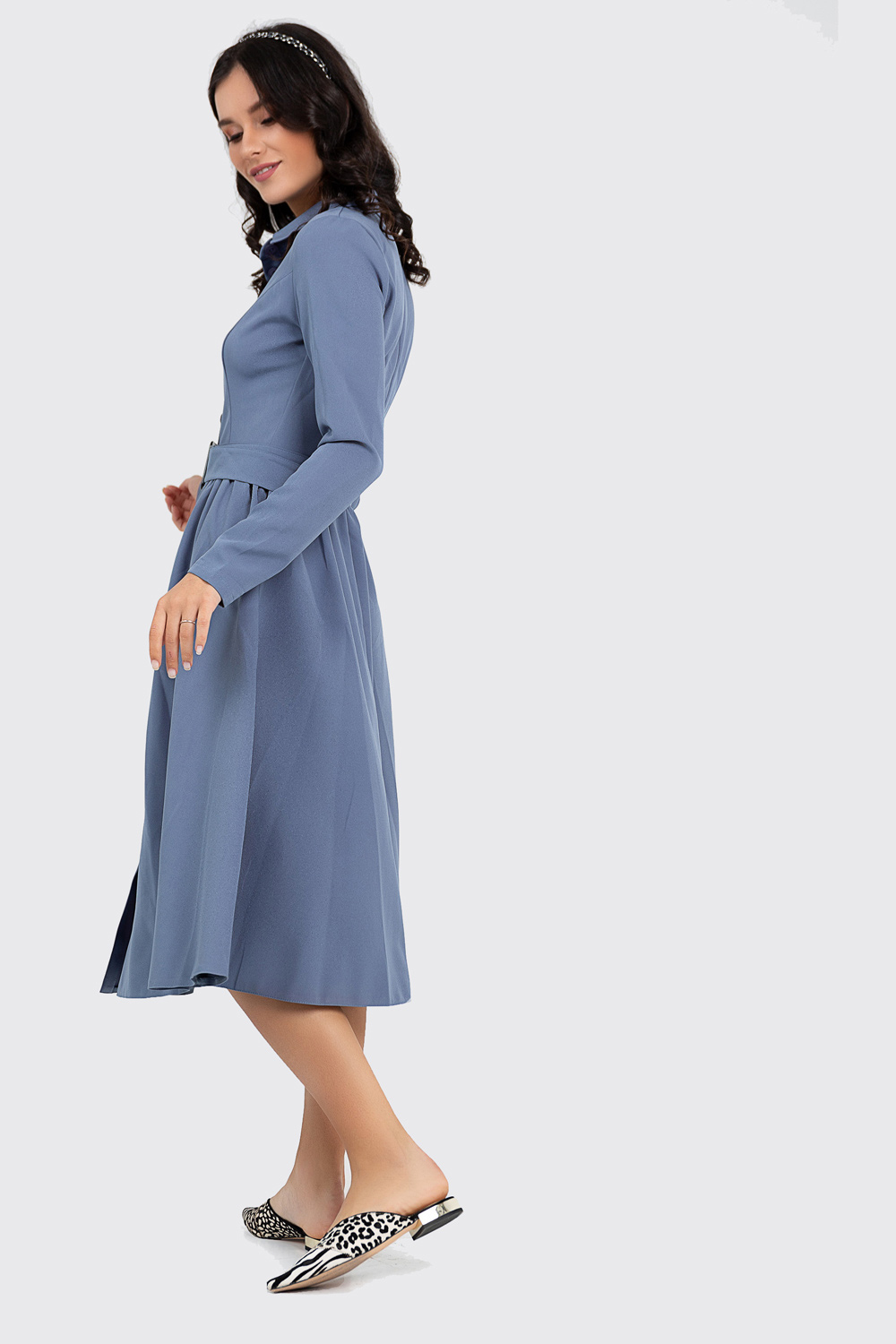 Dress-shirt with a full skirt