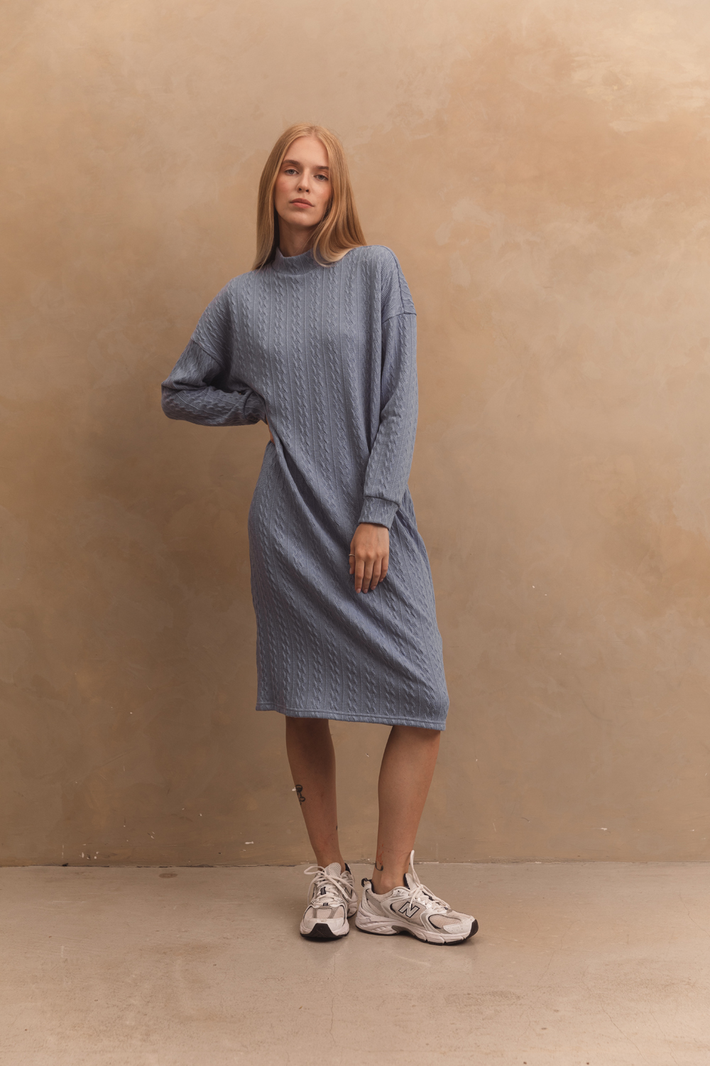 Cozy jersey dress in 