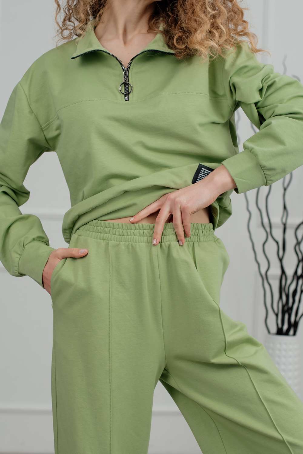 Straight, wide legged tracksuit trousers