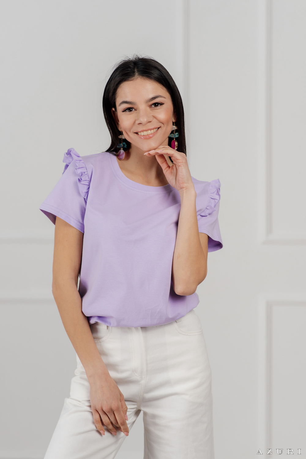 Purple short sleeve t-shirt
