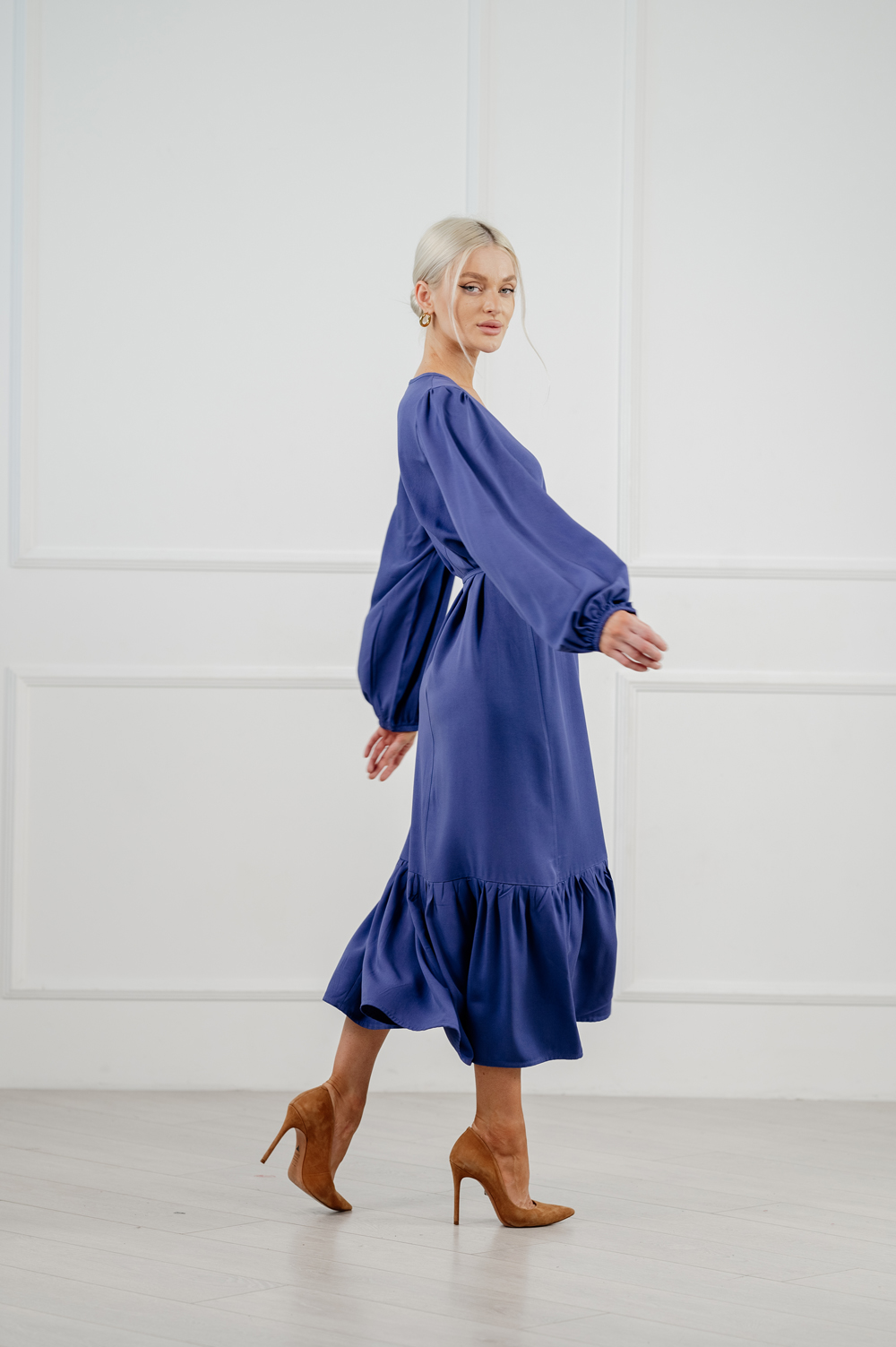 Casual oversized dress in the color