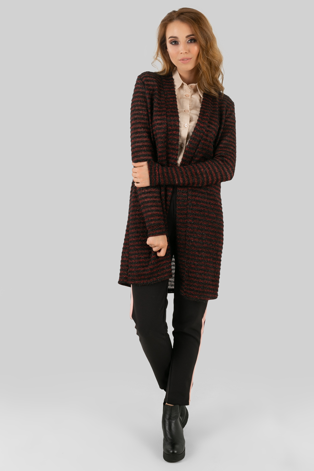 Cardigan in red