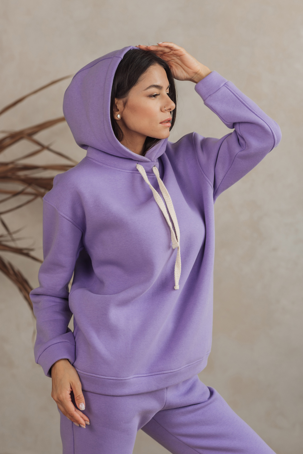 Lilac fleece sweatshirt  