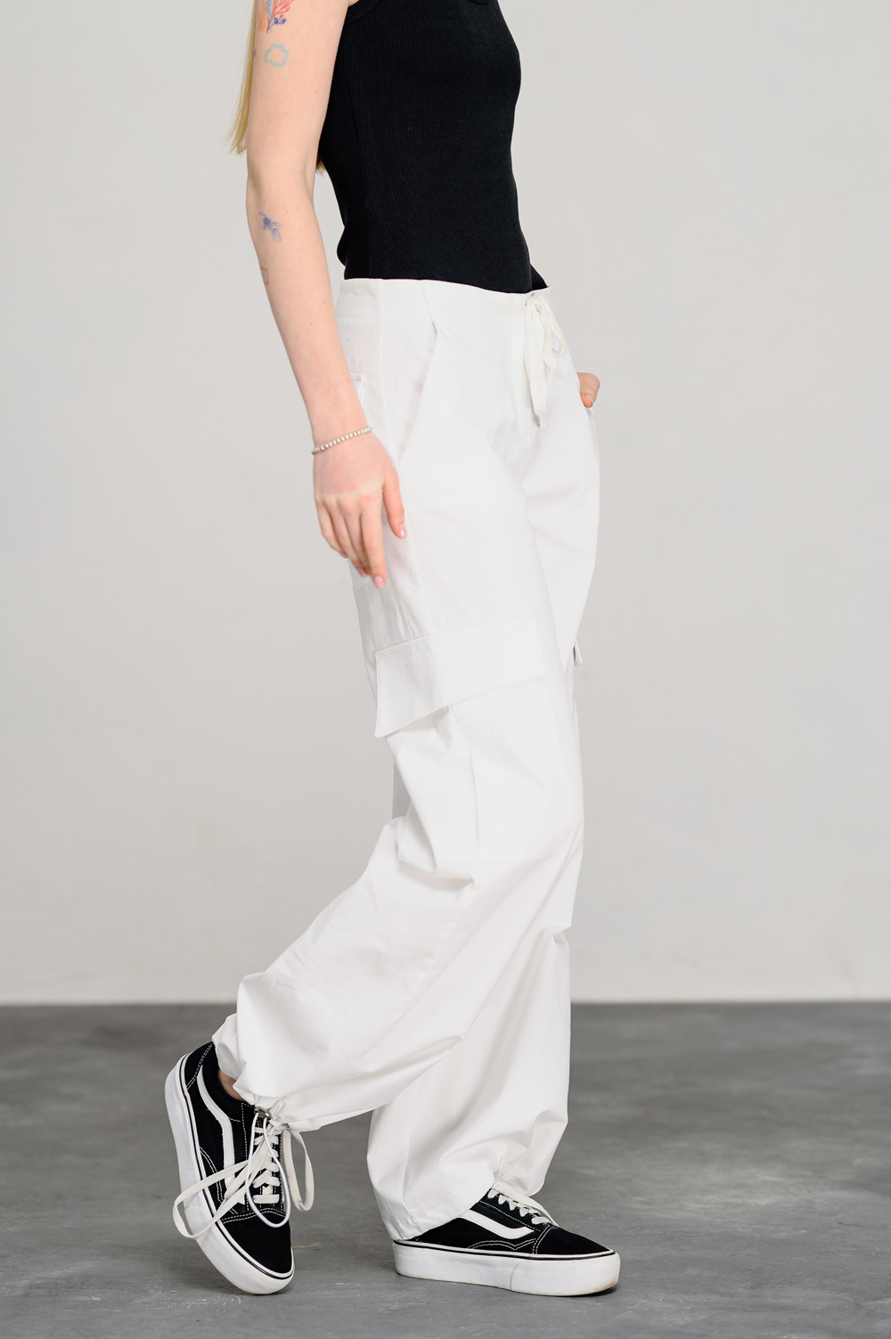 Dairy Low Waist Cargo Pants