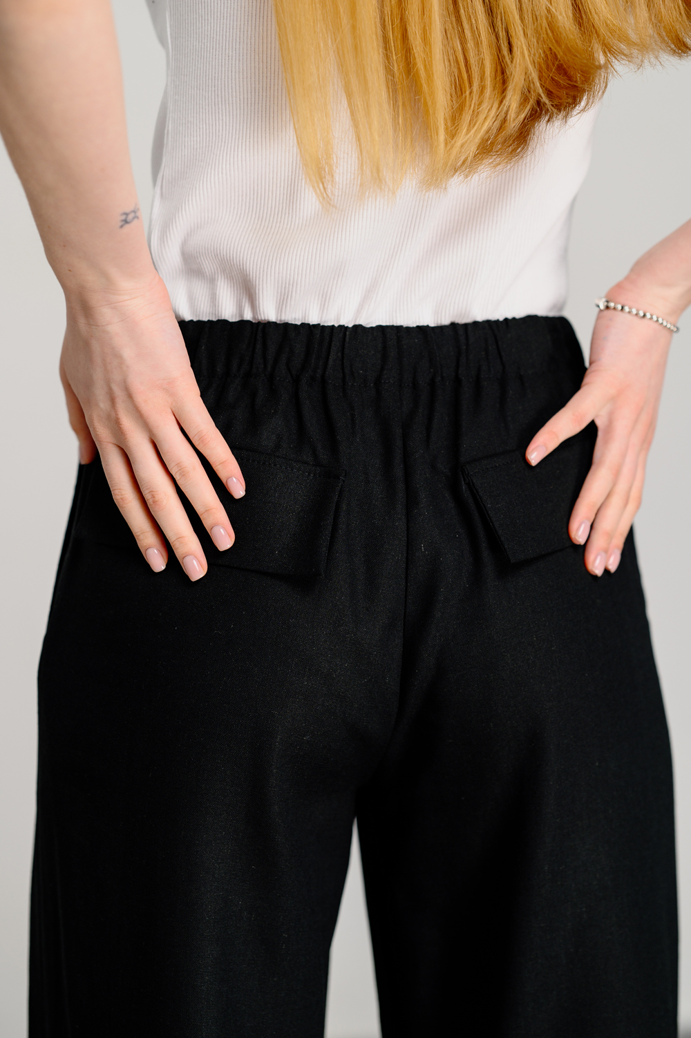 Black Loose Cargo Pants