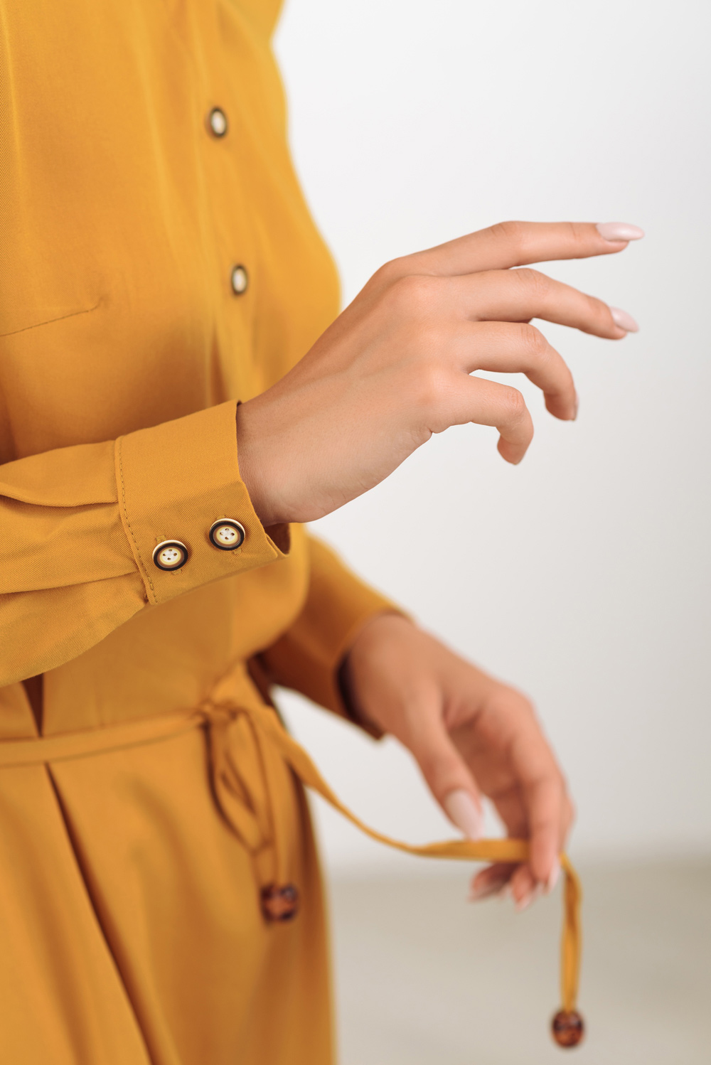 Mustard Cotton Dress