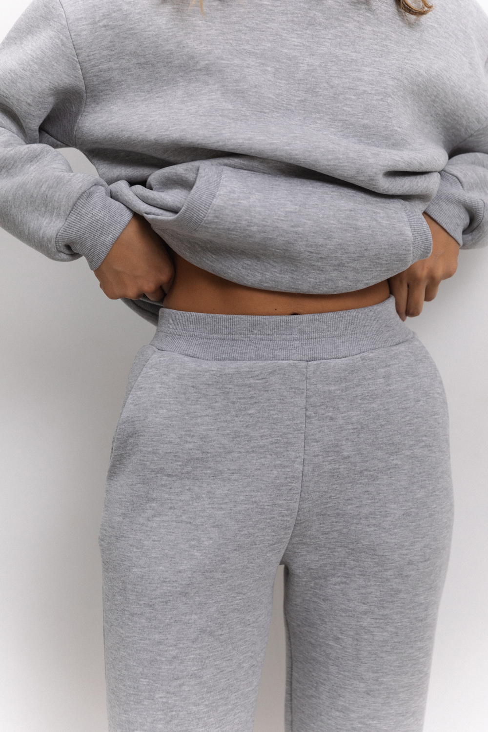 Gray warm sweatpants