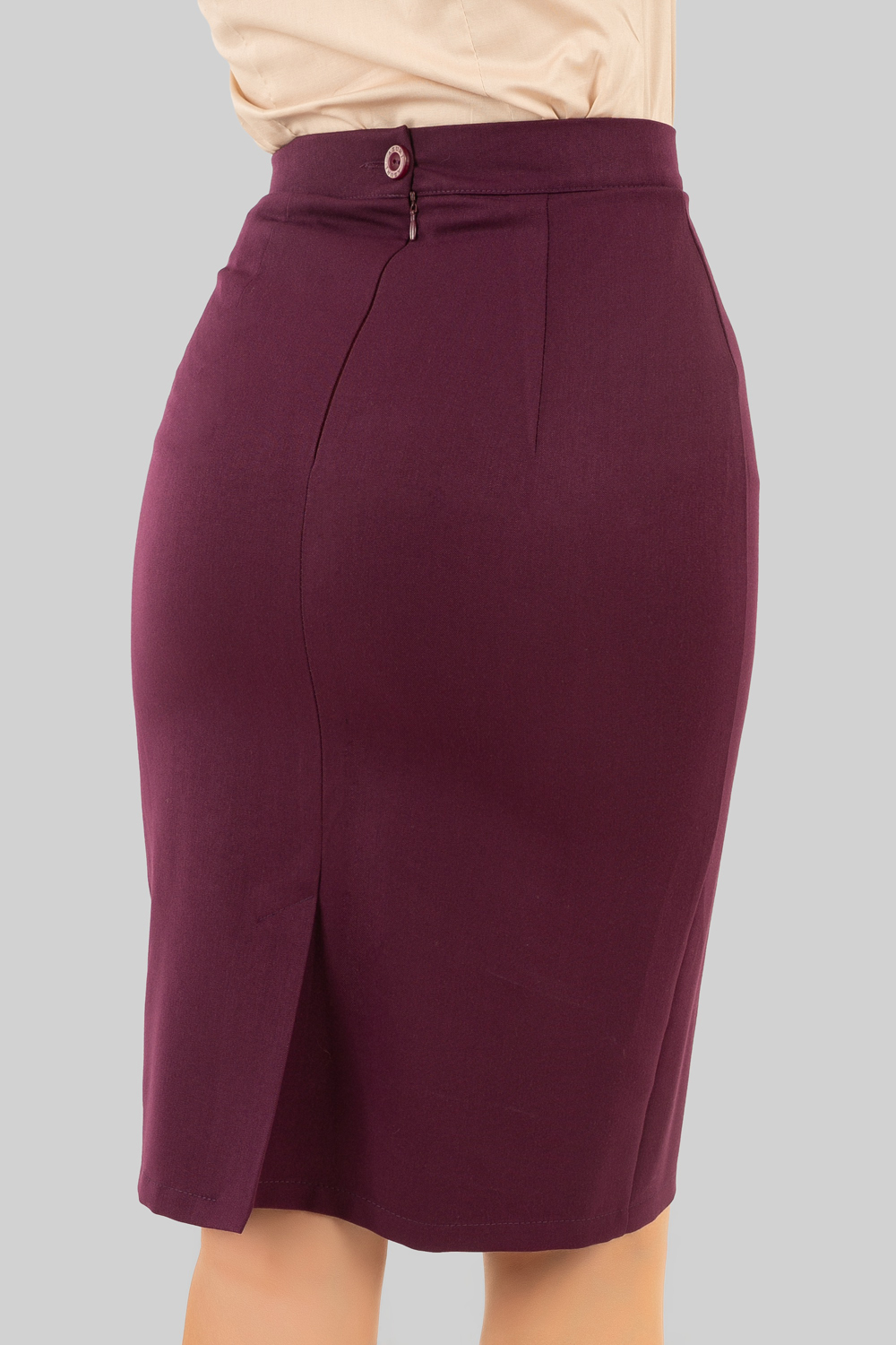 Pencil skirt with buttons