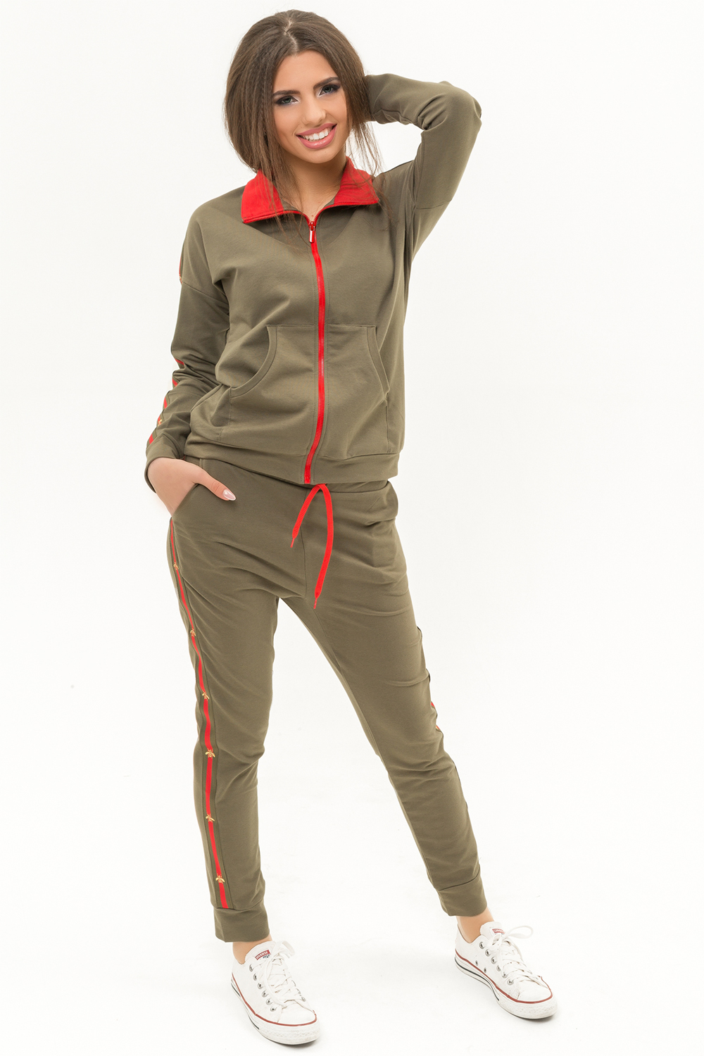 Tracksuit in khaki color