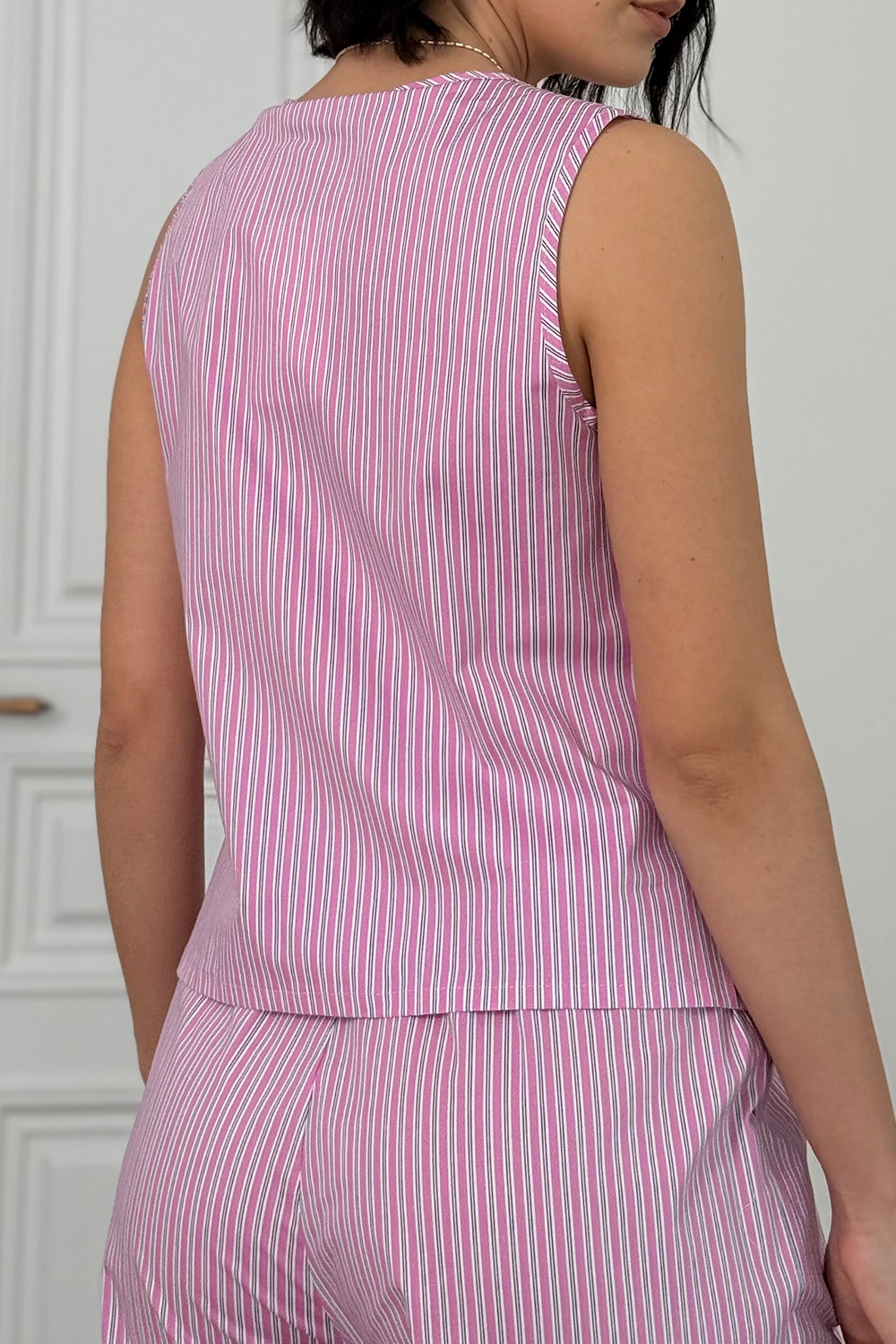 Pink cotton suit