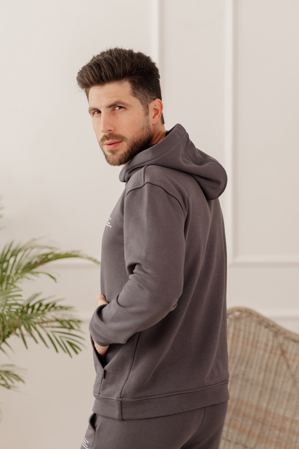 Graphite Hooded Sweatshirt