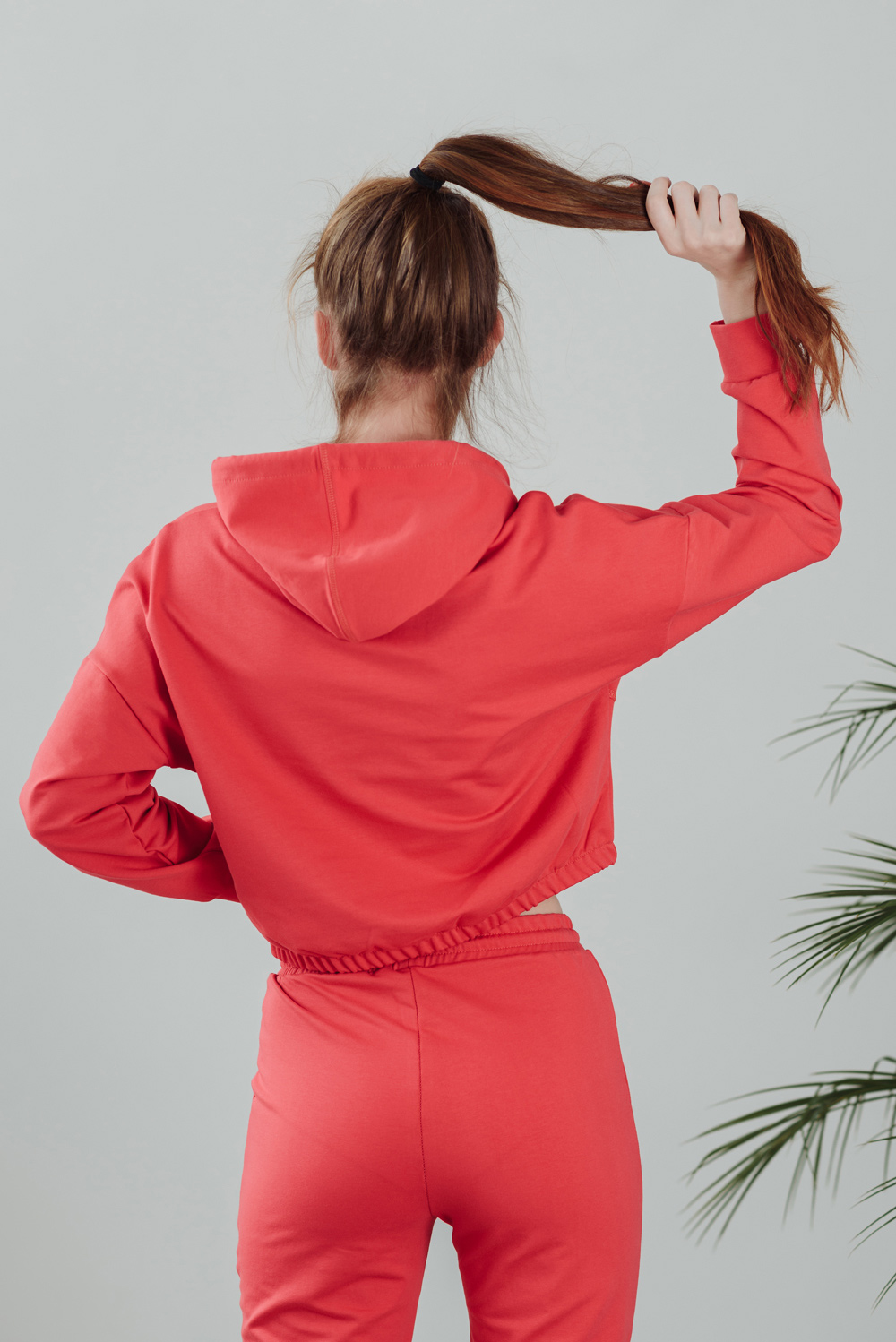 Coral crop top