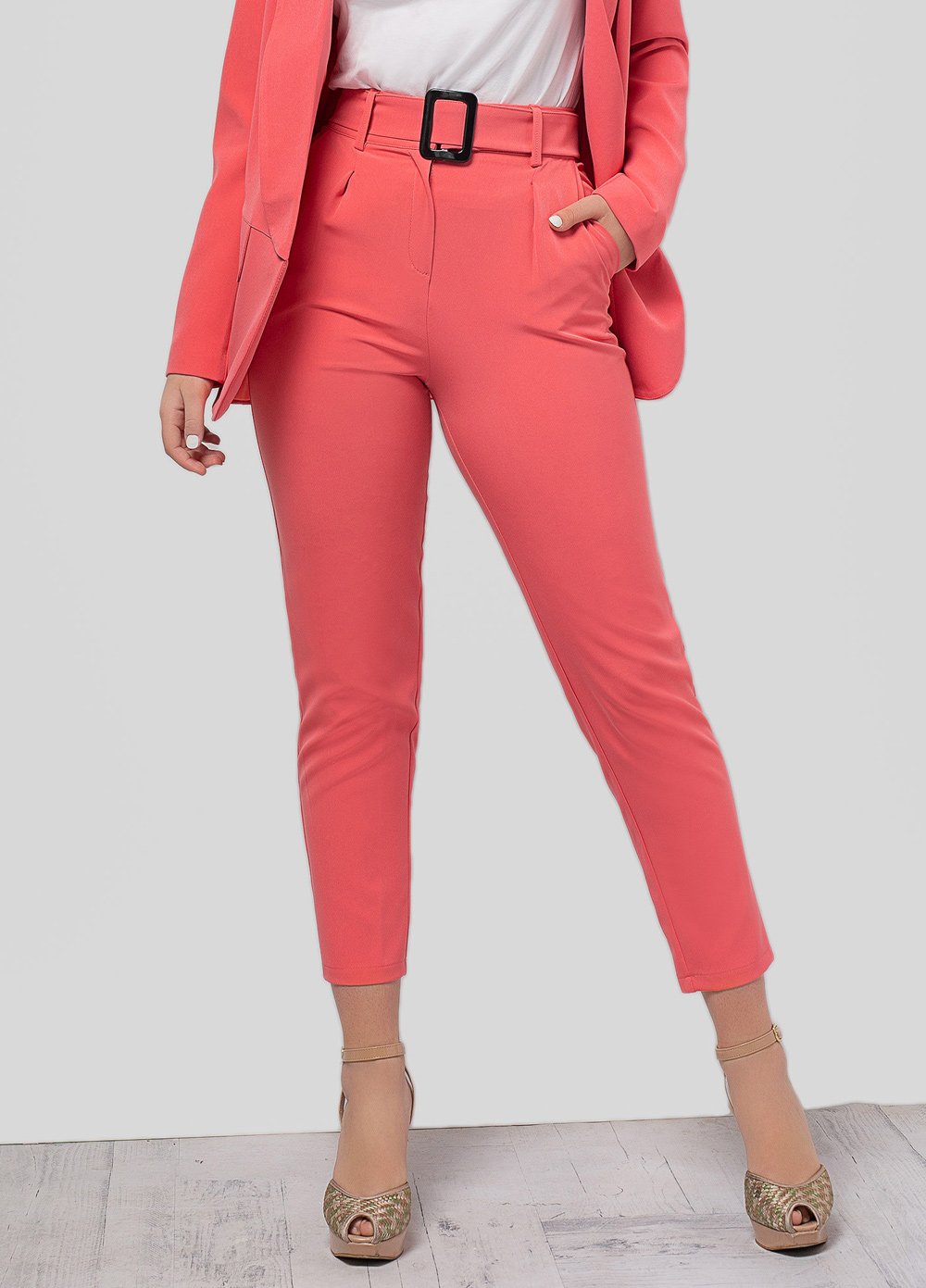 Coral darted Trousers 