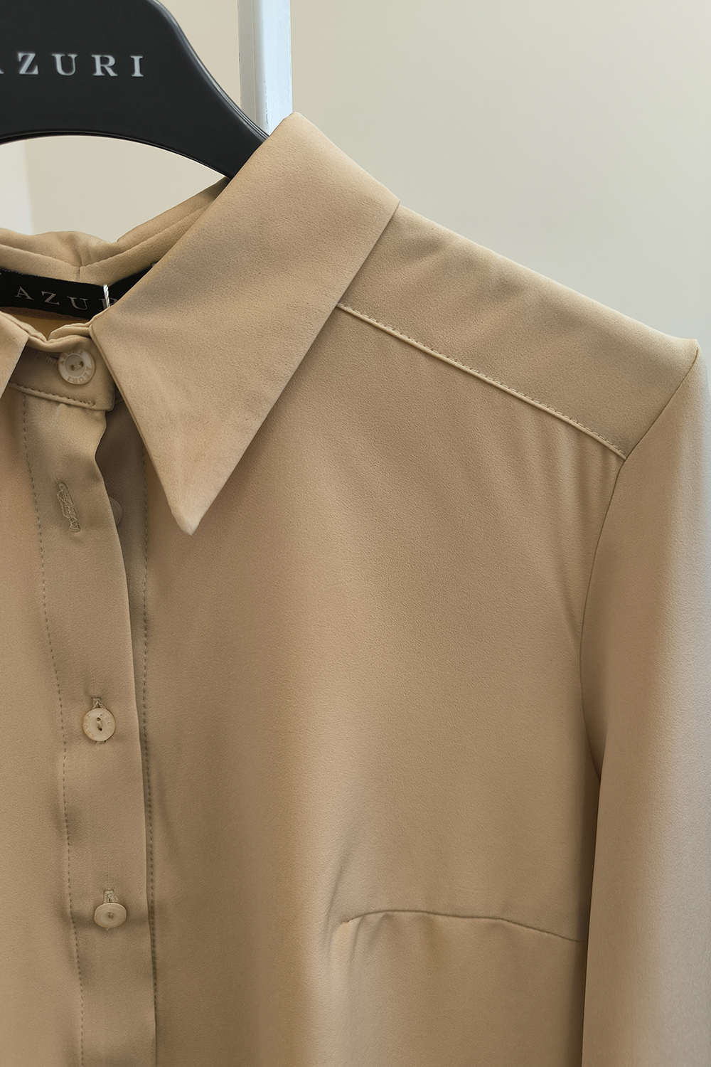 Sand silk suit