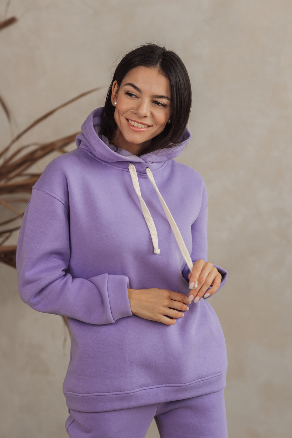 Lilac fleece sweatshirt  