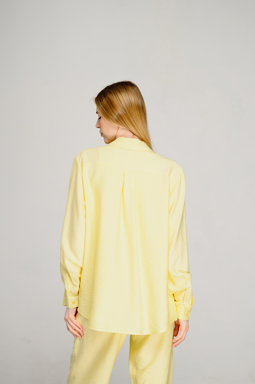 Yellow loose fit shirt