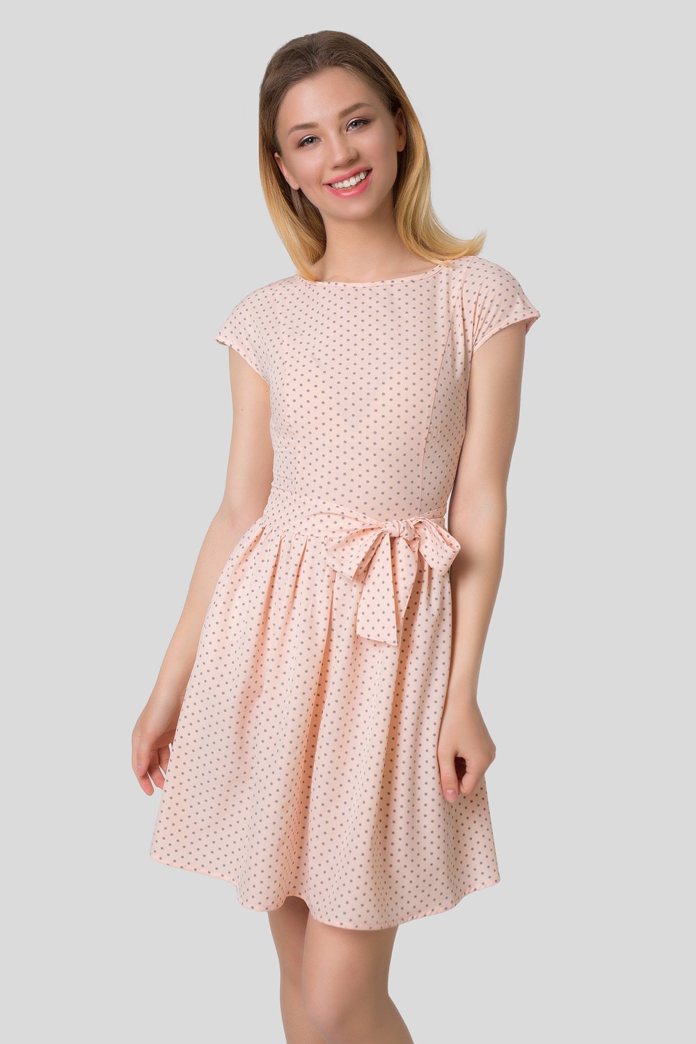 Short polka dot dress