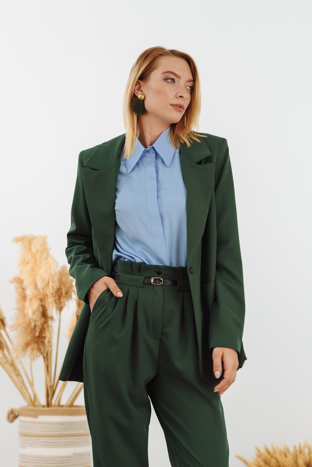 Dark green blazer