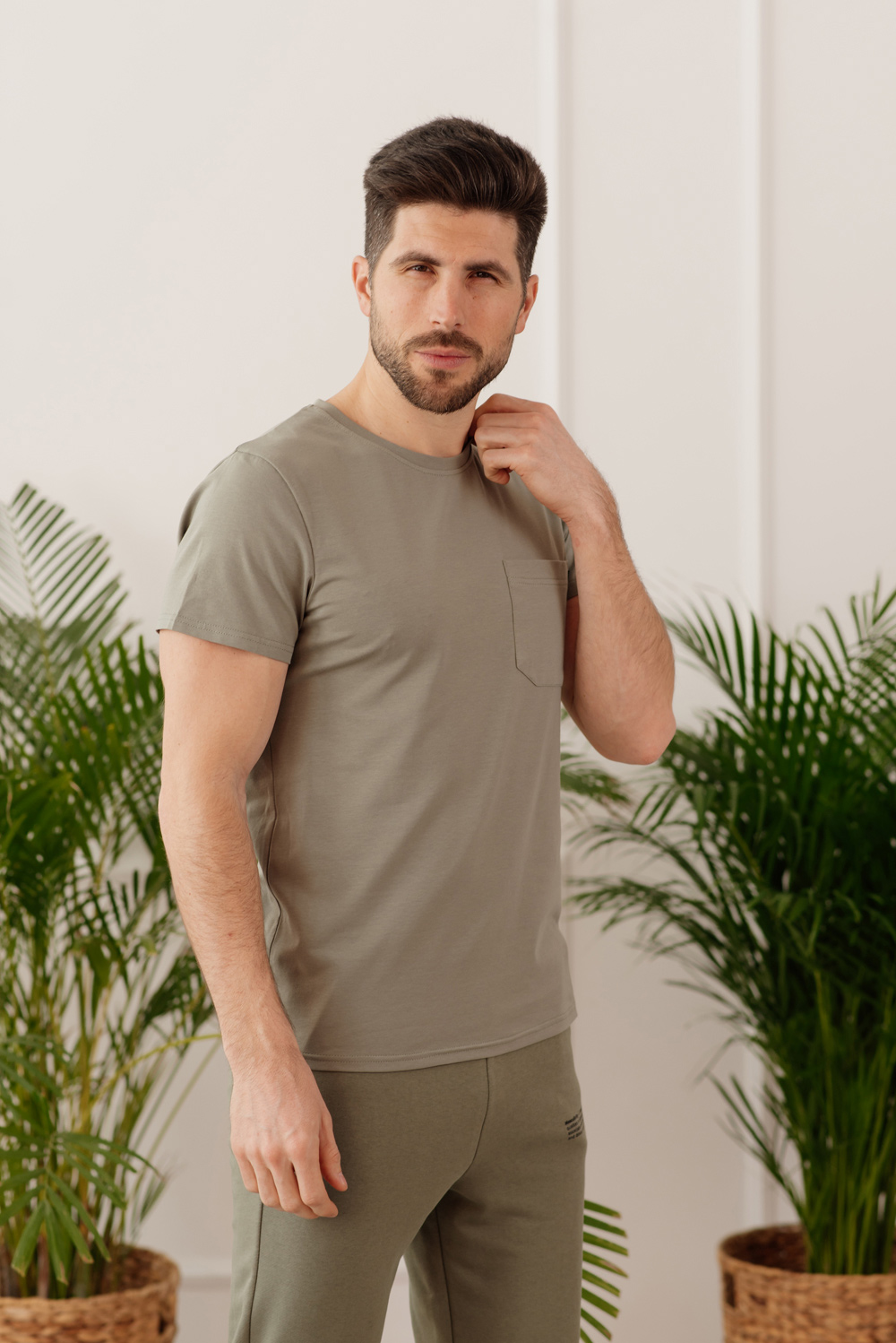 Short sleeve cotton T-shirt