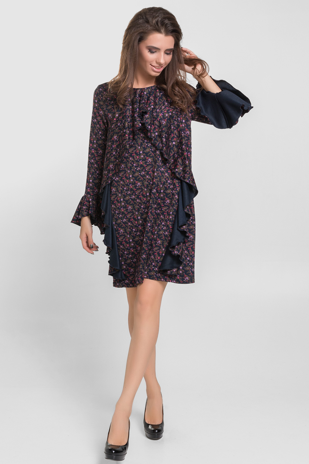 Цветочное платье oversize