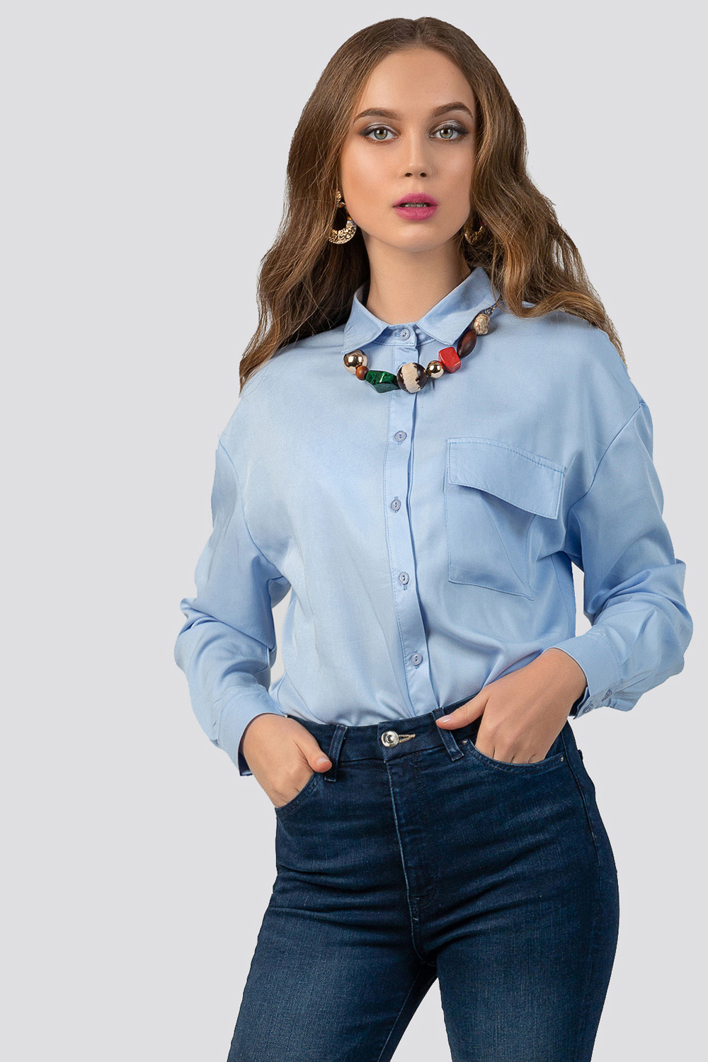 Loose fitting cotton shirt 