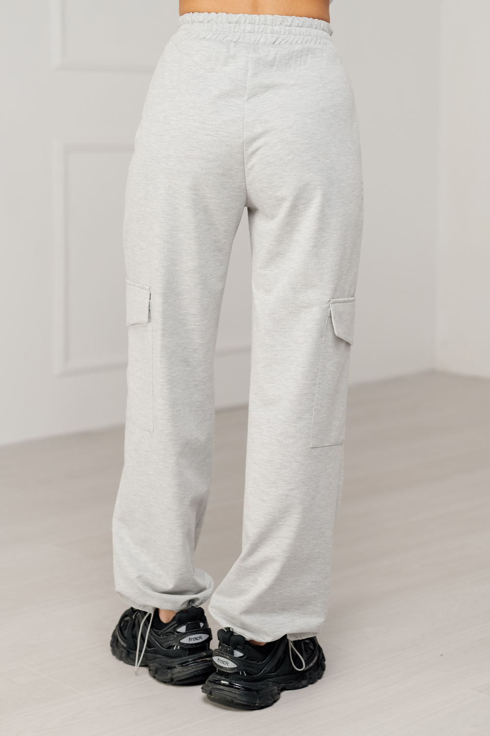 Sports cargo pants in melange