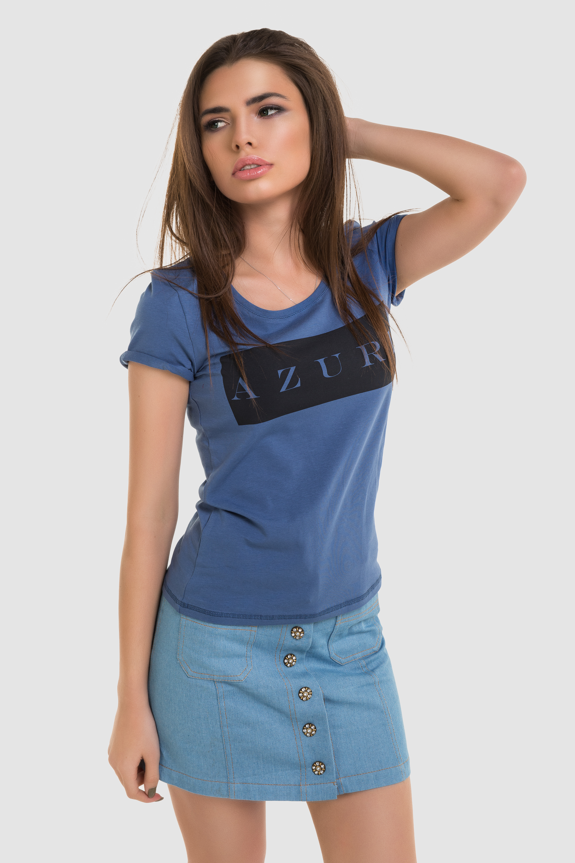 T-shirt with logo in blue