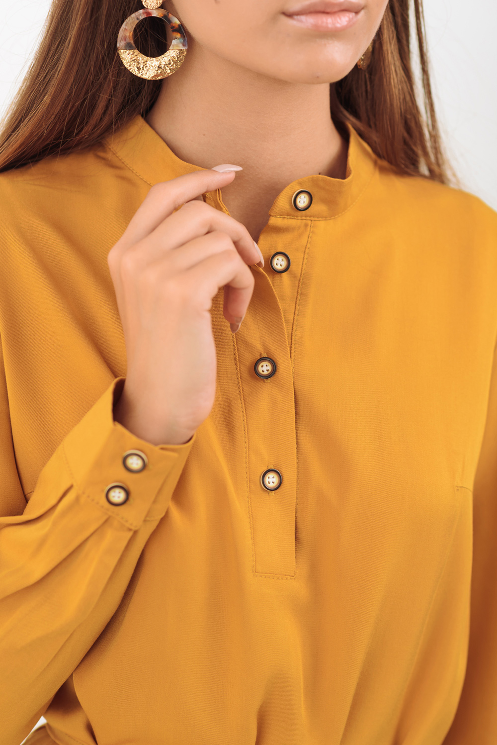 Mustard Cotton Dress