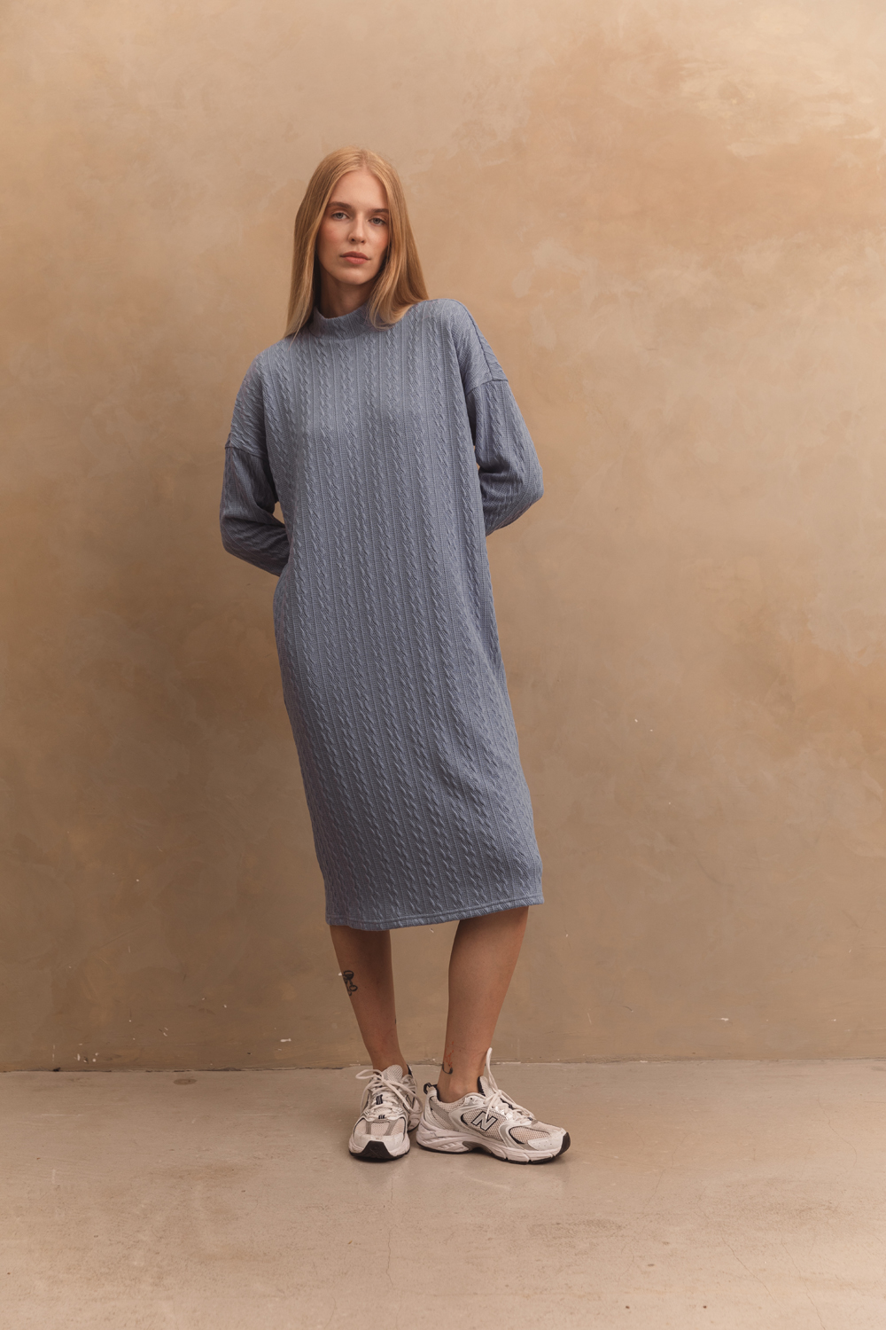 Cozy jersey dress in 