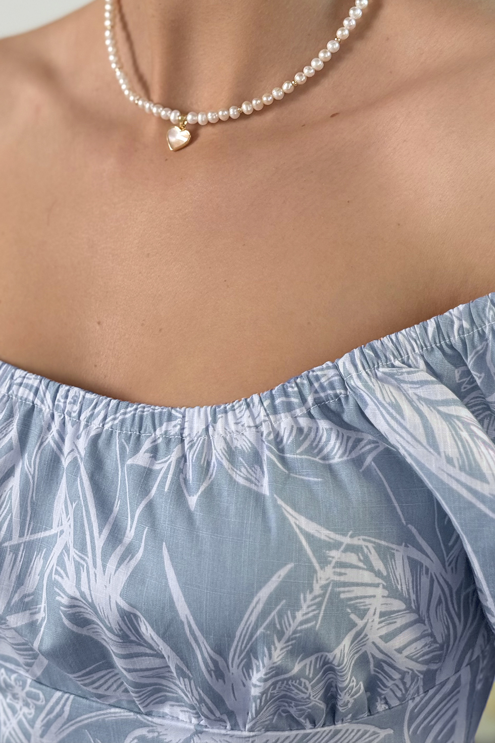 Light blue fitted dress