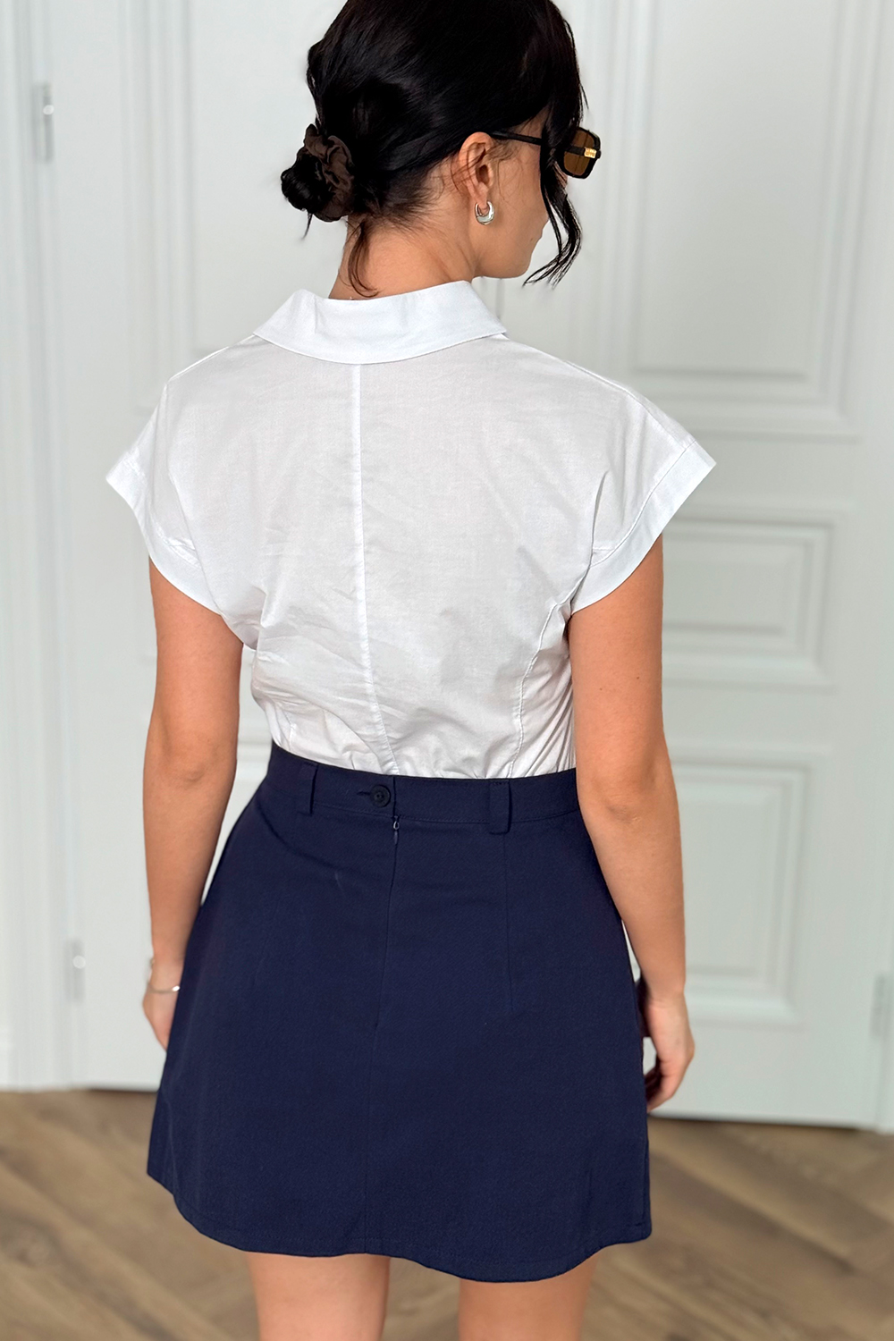 White cotton blouse