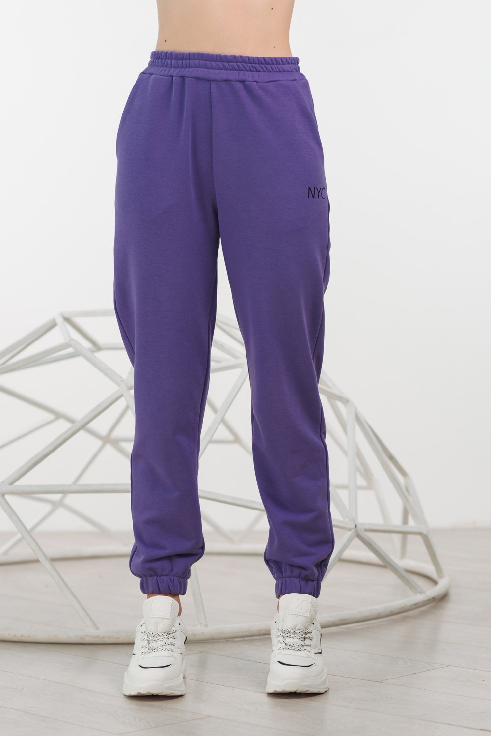Lavender sweatpants with pockets