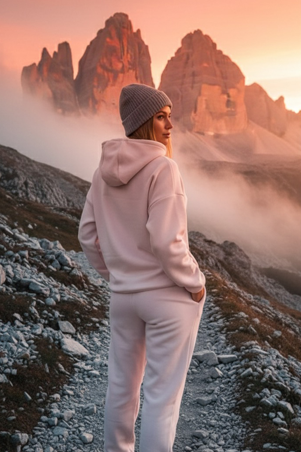 Powder fleece suit