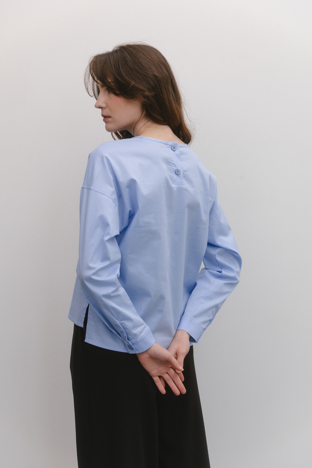 Light blue loose fit shirt