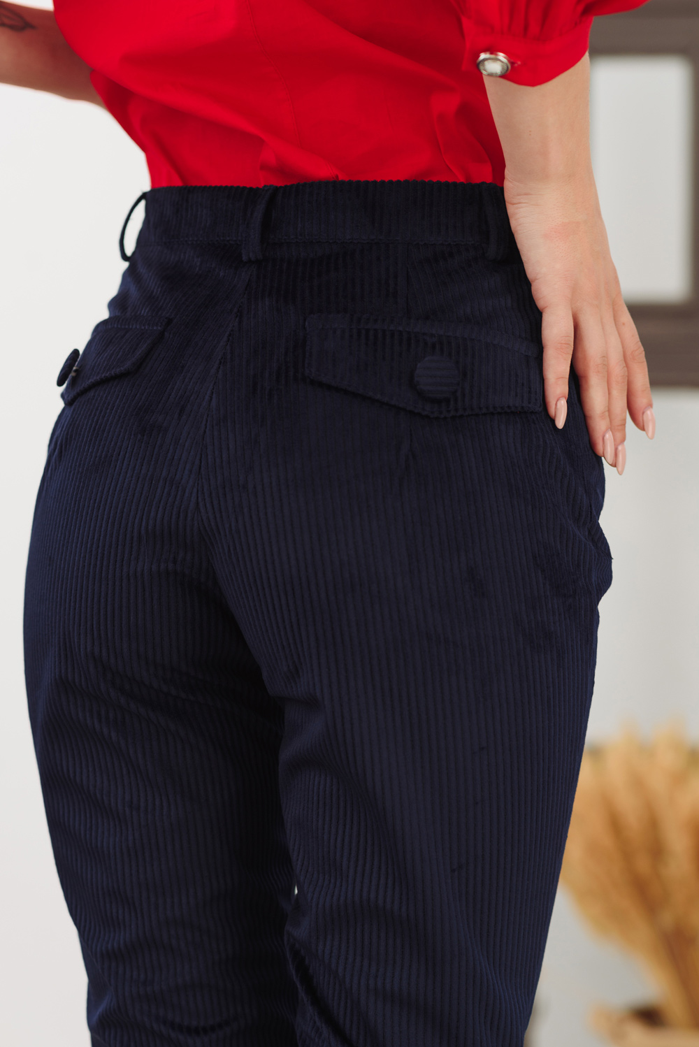 Navy Blue Corduroy Pants