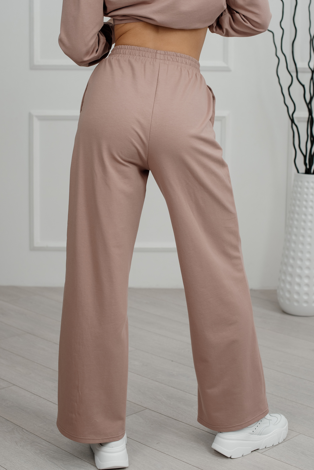 Straight, wide legged tracksuit trousers