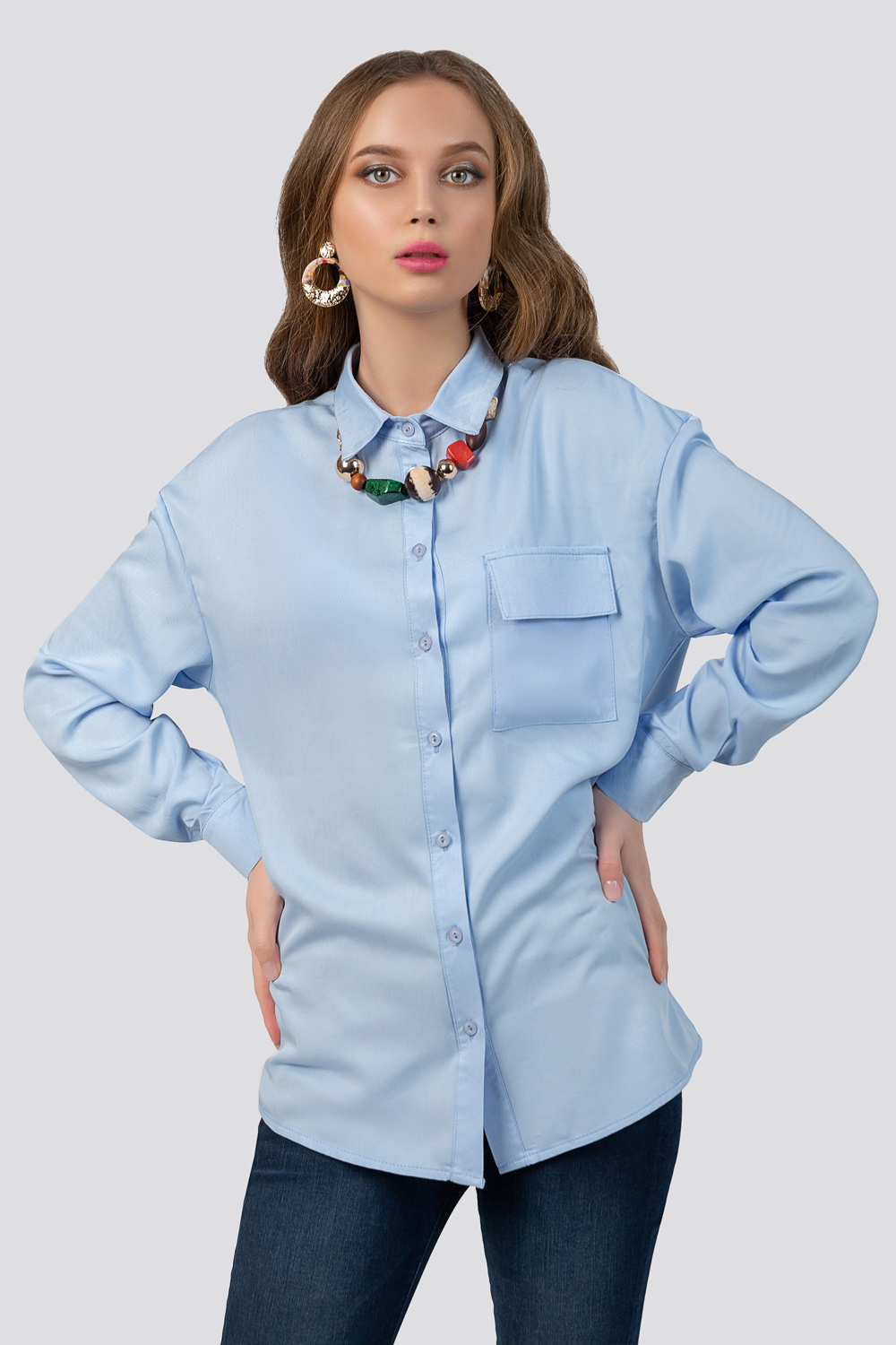 Loose fitting cotton shirt 