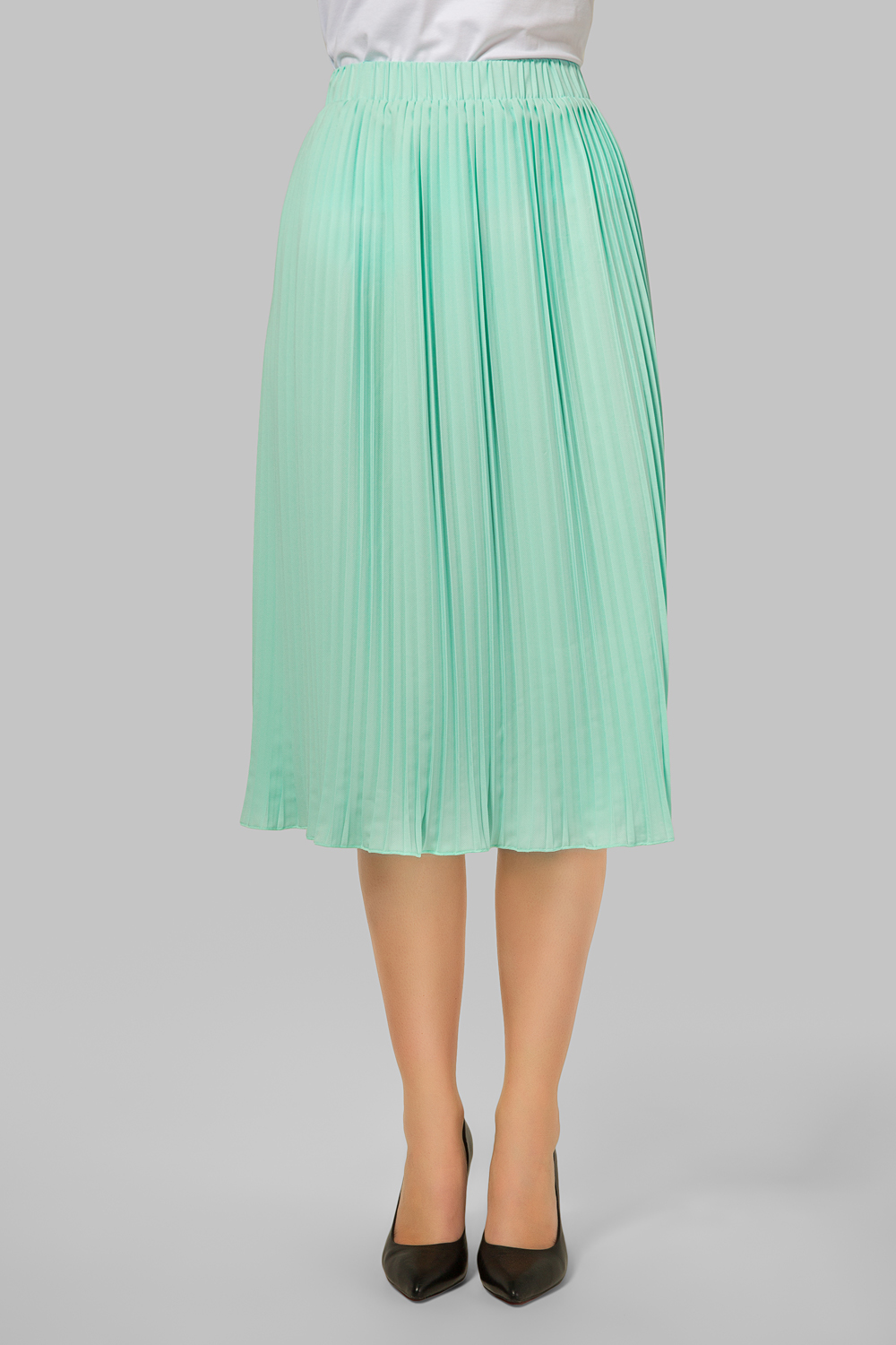 Mint pleated skirt