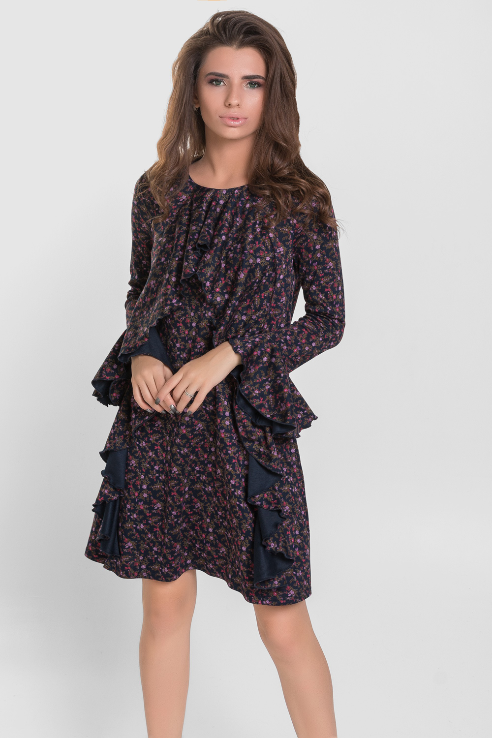 Цветочное платье oversize