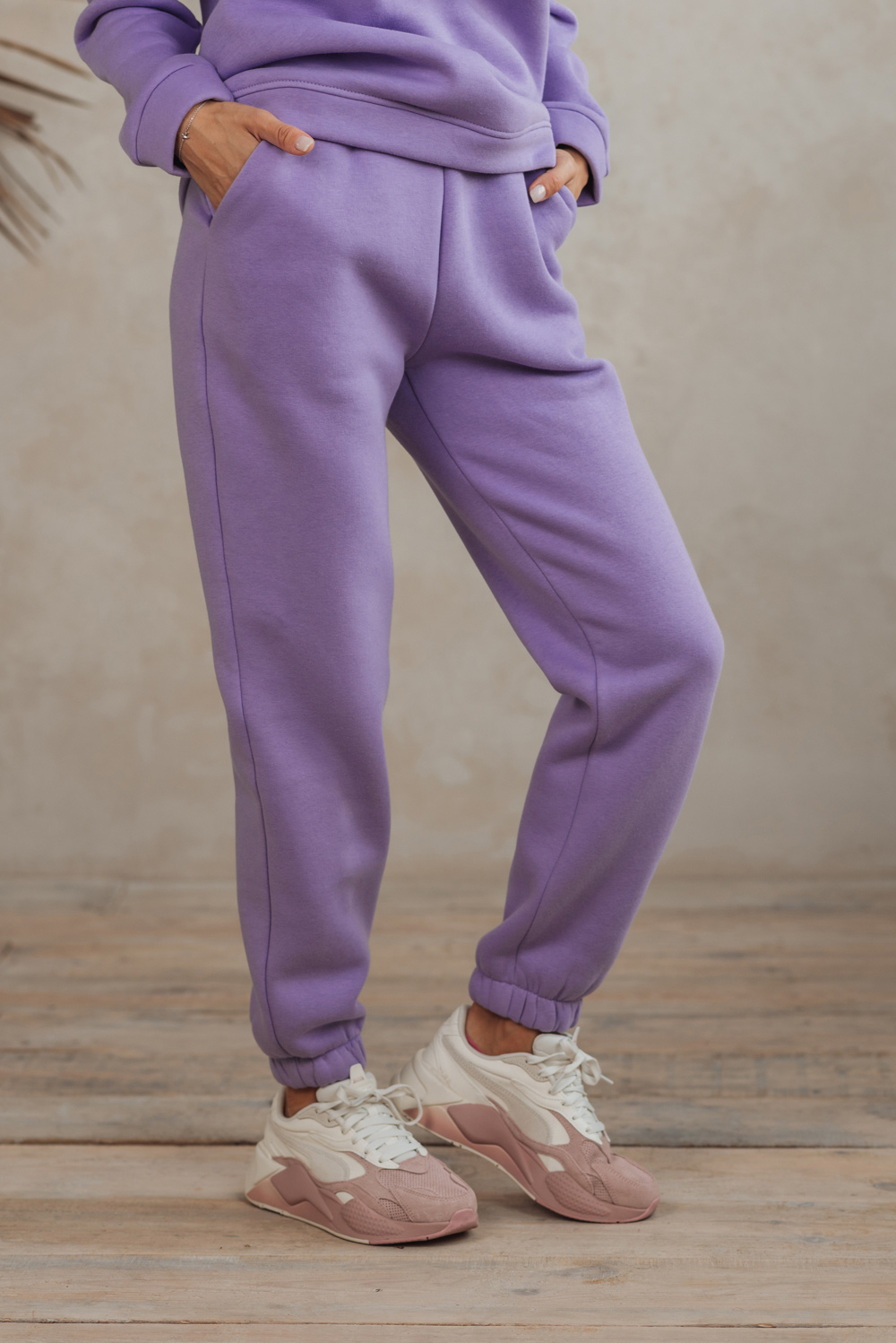 Lilac track pants