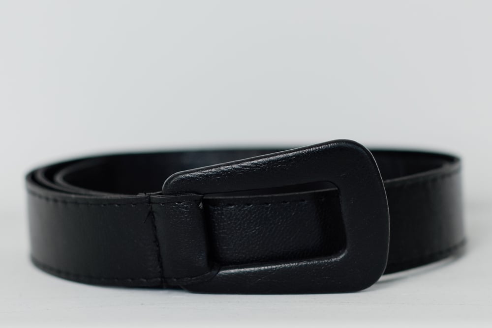 Black buckle belt